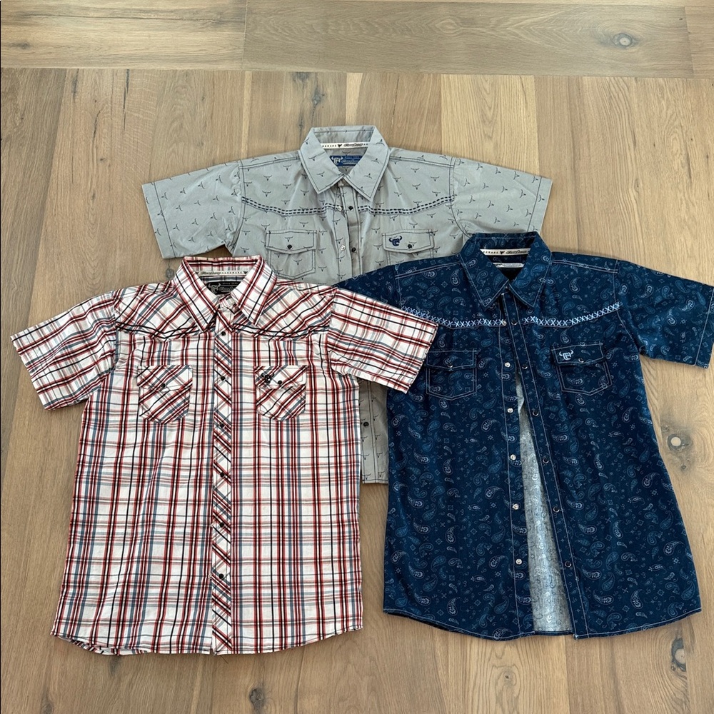 Cowboy Hardware western shirt bundle kids XL